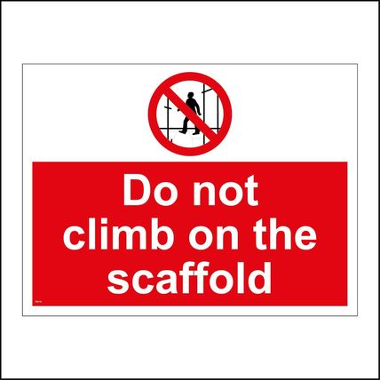 Roof Scaffold Signs Fragile Danger Hazard Warning Building Construction GBL106