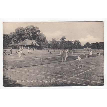The Tennis Courts Putney Common Postcard London