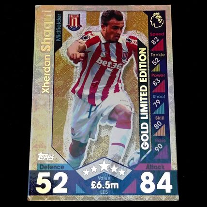 2016-17 Match Attax LE5g Xherdan Shaqiri Gold LIMITED EDITION