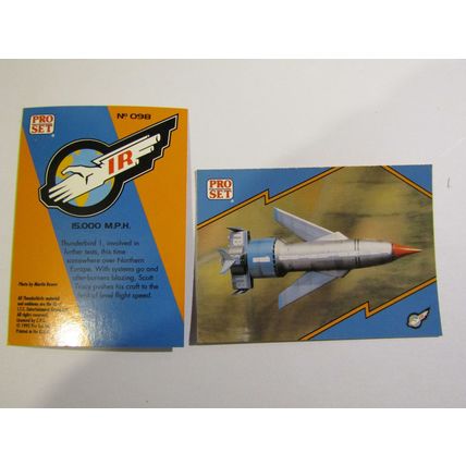 98. 15.000 M.P.H - Thunderbirds IR 1992 PRO SET Trade Card.