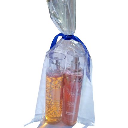 Bath & Body Warm Sugar Vanilla Diamond Shimmer Mist & Fragrance Mist Gift Set