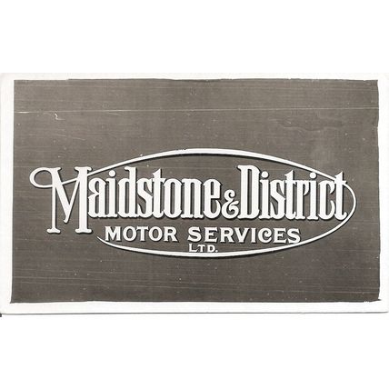 Black & White Photograph of Maidstone & District Motor Services Ltd. - Fleetname