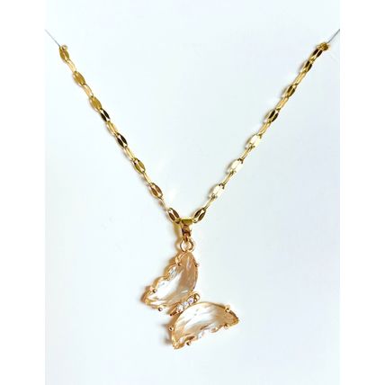 Women's Luxury Necklaces for Every Occasion, Butterfly Pedant, Clear Crystal