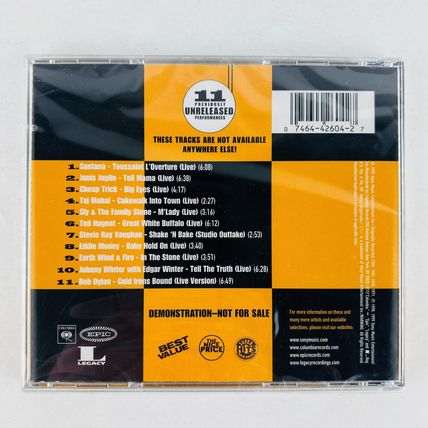 Rare Rock Tracks - 11 Previously Unreleased Performances PROMO CD NEW SEALED