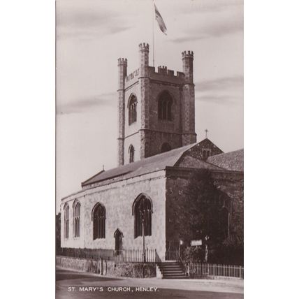 B676 HENLEY ON THAMES- ST MARY'S CHURCH. R/P POSTCARD