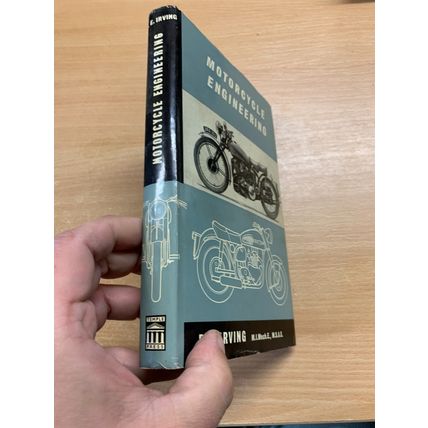RARE* 1961 "MOTORCYLE ENGINEERING" 1ST ED P E IRVING ILLUSTRATED HB BOOK (P4)