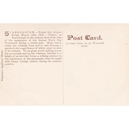 EC149 SCARBOROUGH - NORTH BAY. . PRINTED POSTCARD