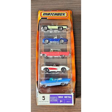 MATCHBOX 5 PACK MBX METAL 50'S CARS!!! NEW OLD STOCK J4677