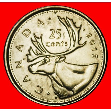 Ⰶ DEER (1937-2025): CANADA ★ 25 CENTS 2015 DISCOVERY COIN! ★LOW START★NO RESERVE