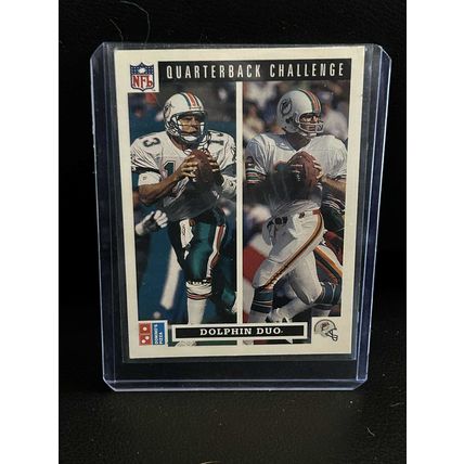 Dolphin Duo #49 | 1991 Upper Deck Domino's Quarterbacks Football Trading Card