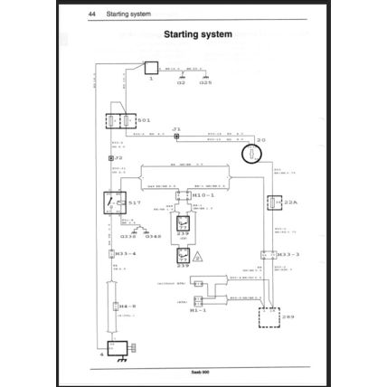 Saab 900 Electrical Wiring Diagrams Workshop Manual 1994 199527563 PDF