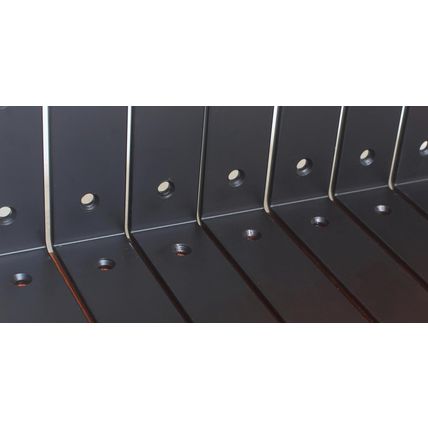 4 Pack - L 6" X H 4" X W1.5", 5Mm Thick Black L Shelf Bracket, Iron Shelf Bracke