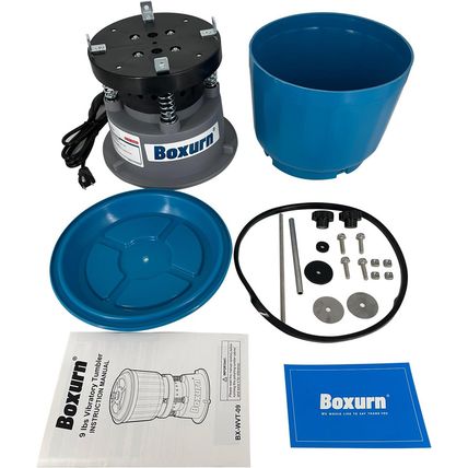 9LBS Electric Vibratory Tumbler Polishing Machine Capable of Wet Polishing