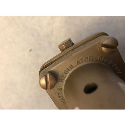 NEW 1/2" watts N31L,N3IL REGULATOR, LAWRENCE MASS ,PRESSURE RELIEF VALVE NO ,EH