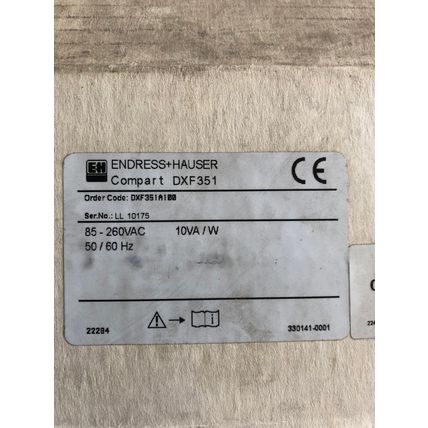 NEW ENDRESS+HAUSER COMPART DXF351 SINGLE CHANNEL FLOW COMPUTER,E+H DXF 351,AC