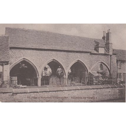 EC335 CIRENCESTER - ST JOHN HOSPITAL. PRINTED POSTCARD