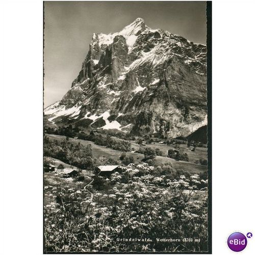 Switzerland Postcard - Grindelwald - Wetterhorn (3703m)