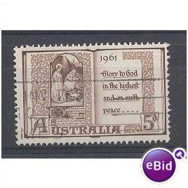 1961 Christmas stamp.Fine Used.nb12.Australia