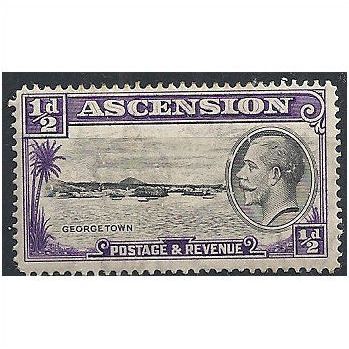 Ascension 1934 SG21 1/2d Black & Violet Mounted Mint...