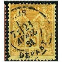 1877/1880 Yvert 92 - fine used (o) - type II