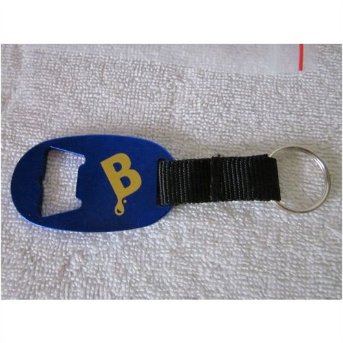 Brewers Best Beer Bottle Opener and Keychain Aluminum Blue