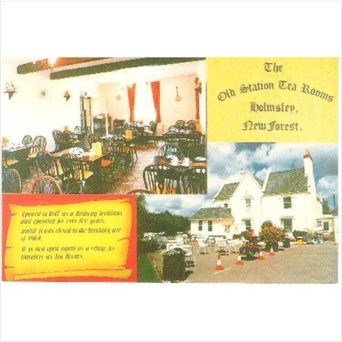 Holmsley nr. Burley, Hampshire - Old Station Tea Rooms - postcard c.1970s