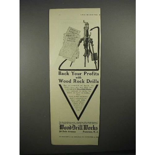 1911 Wood Drill Works - Wood Rock Drills Ad