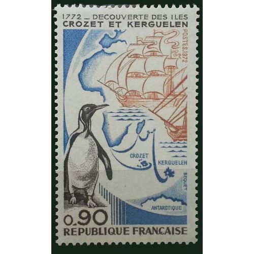 FRANCE: 1972 Bicen. of Discovery of Crozet Islands & Kerguelen SG1948 MNH