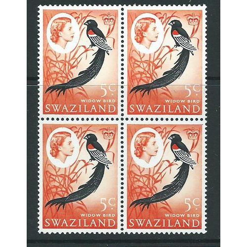swaziland stamps sg96 sg 96 mnh blk 4