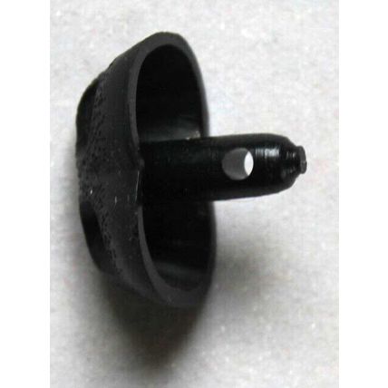3 Vintage Black Plastic Bear/Animal Safety Noses With Metal Washers