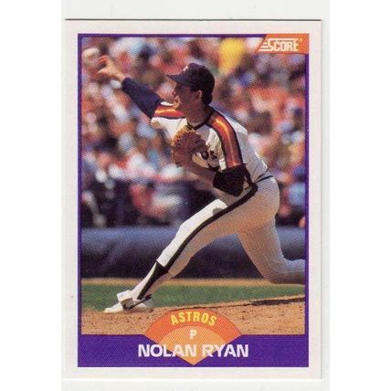 1989 Score Nolan Ryan baseball card #300- HOF - Astros