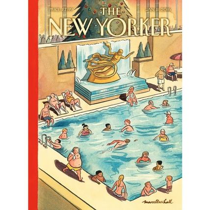 THE NEW YORKER-JANUARY 11, 2016-"The Great Thaw,” by Marcellus Hall.-NEW