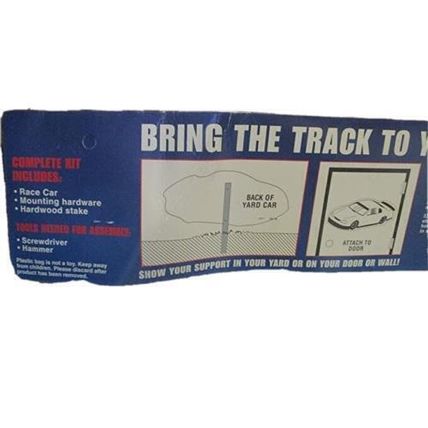 Nascar Racing Yard Car Sign Indoor/Outdoor 35" x 16"