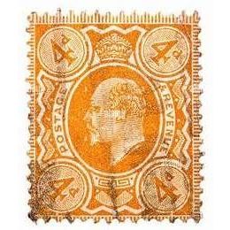 GB 1902 Edward VII 4d orange Used SG278