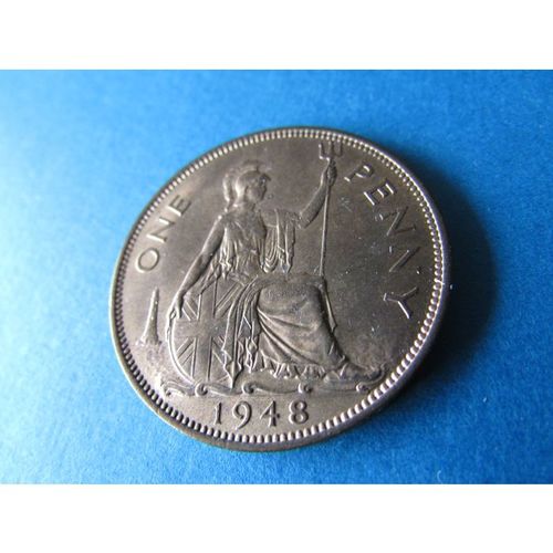 1948 GEORGE VI ONE PENNY FREE POST. X
