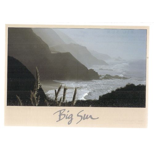 BIG SUR, KIRK CREEK unused postcard vgc California