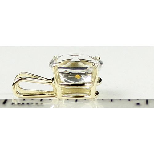 Silver Topaz, 14KY Gold Pendant, P002