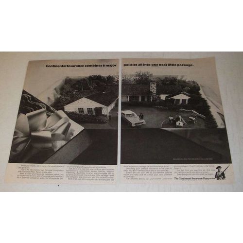 1974 Continental Insurance Ad - Neat Little Package
