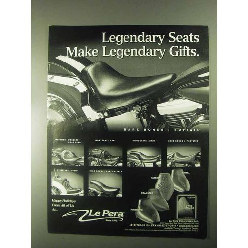 2000 Le Pera Seats Ad - Bare Bones, Maverick, Monterey