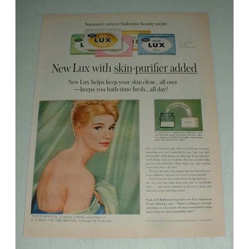 Vintage Lux Soap Ad w/ Yvette Mimieux - Skin-Purifier
