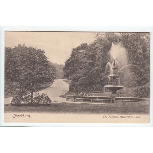 The Fountain Corporation Park Blackburn Postcard Lancashire Wrench Series
