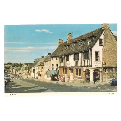 BURFORD, OXFORDSHIRE unused vintage postcard =