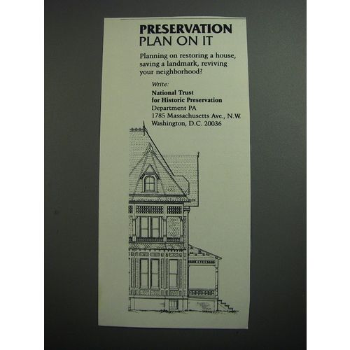 1989 National Trust for Historic Preservation Ad