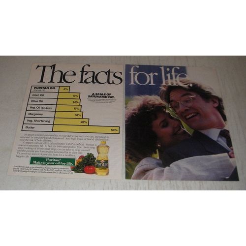 1990 Puritan Oil Ad - The facts for life
