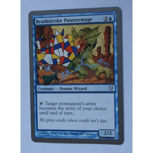 Magic the Gathering MTG CCG: Unhinged # 27 Brushstroke Paintermage (A) 2004 WotC