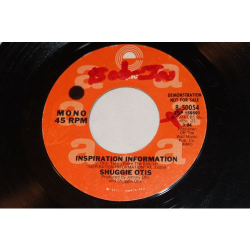 Shuggie Otis Promo 45-INSPIRATION INFORMATION STEREO/MONO