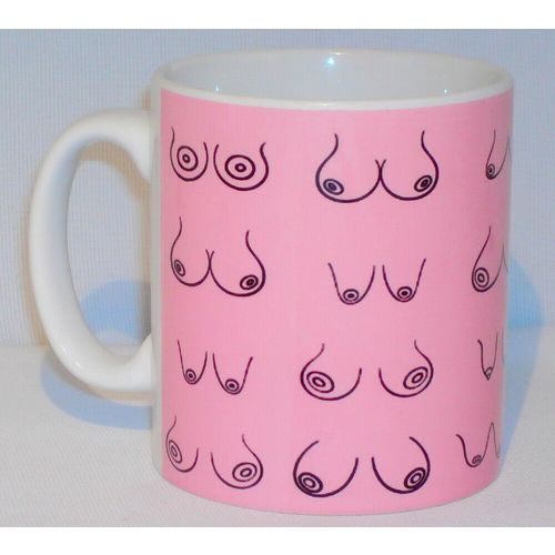 Funny Boobs Mug Breast Cancer Awareness Care Boob Boobies Great Office Work Gift