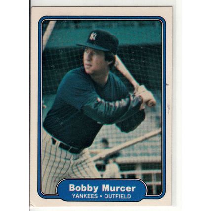 1982 Fleer baseball card 44 Bobby Murcer- Yankees