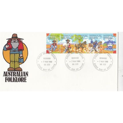 Australia 1980 Folklore FDC Richmond special cancel Unaddressed VGC