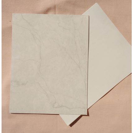 Gray Marble Stationery Letterhead Paper 45 Pieces Printer Scrapbook Journaling